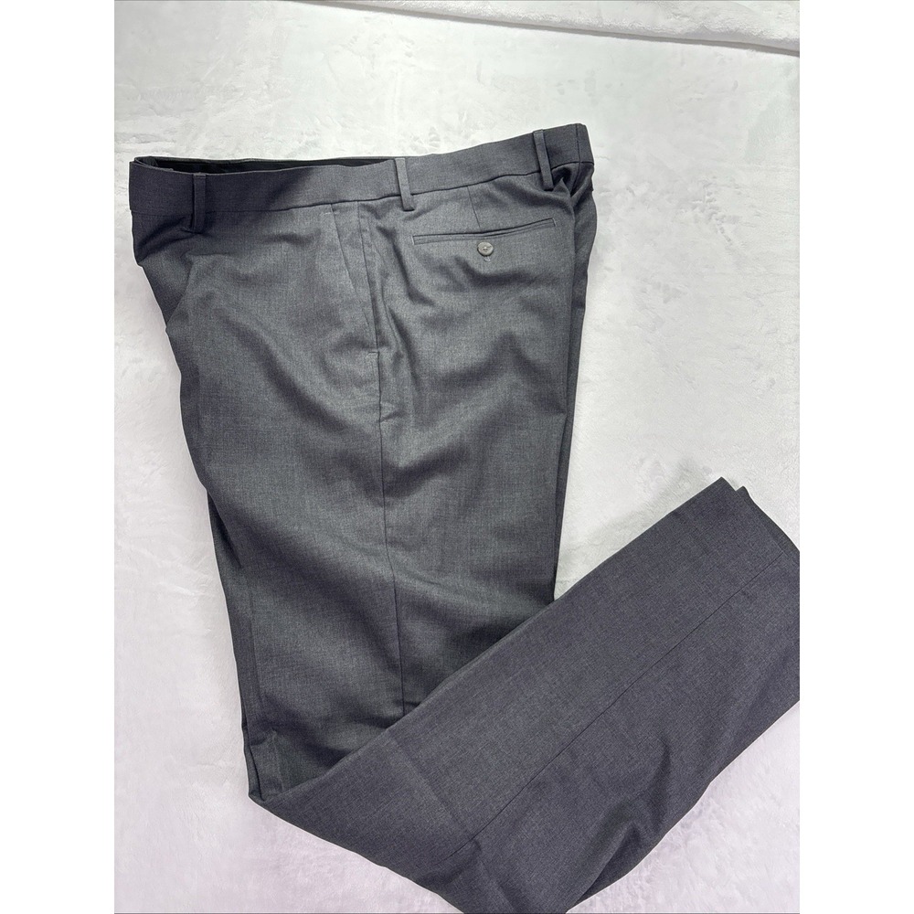 Banana Republic Tailored Trousers Men's Size 36x34 Gray Linen Blend Pants NWT